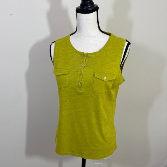 Liz Claiborne Lime Green Sleeveless Tank Top - Picture 5 of 8